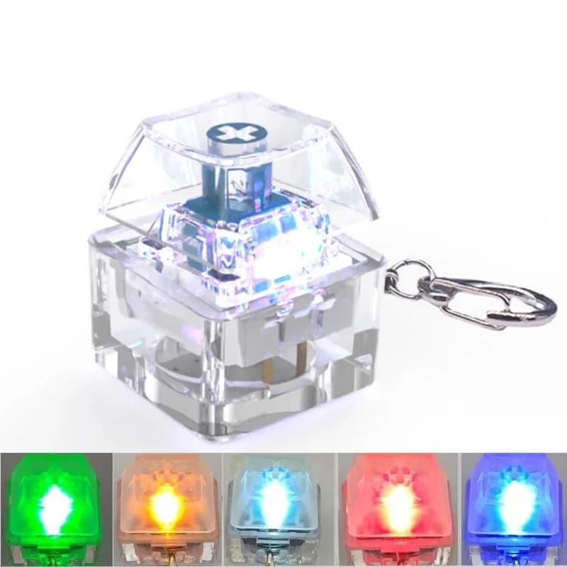 Compact Fidget Toy: Fingertip Button Keychain