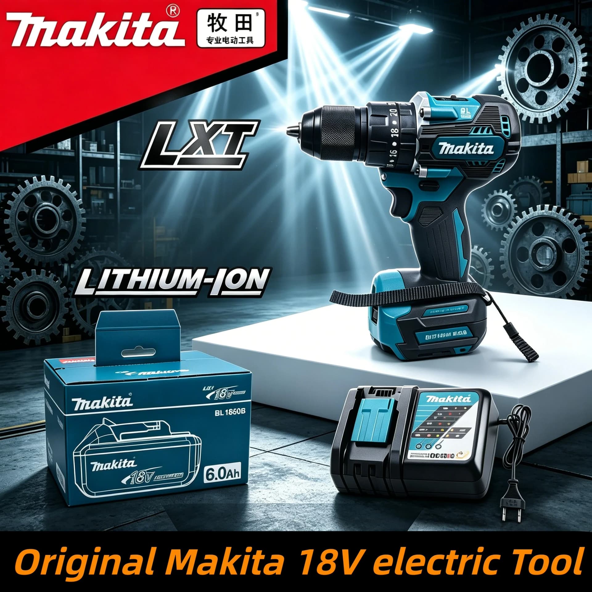 Original Makita 18V DDF487 Brushless Cordless Drill