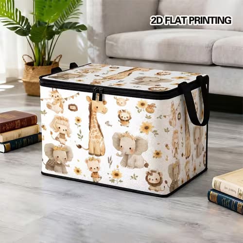 Versatile Cartoon Animal Storage Box for Every Space