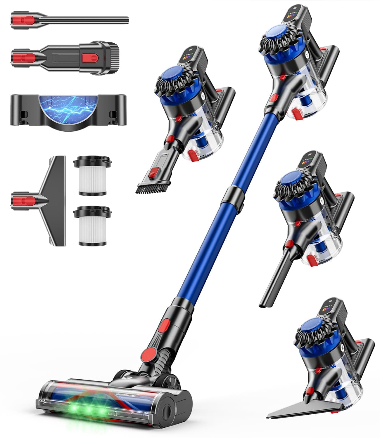 Powerful KARDV Cordless Vacuum: 60 Min Runtime