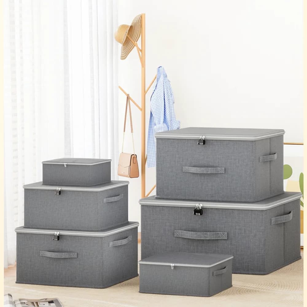 Large Capacity Fabric Storage Bin Foldable Closet Organizer