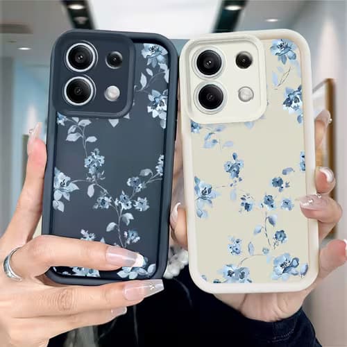 Vibrant Blue Flower Phone Case for Xiaomi Devices
