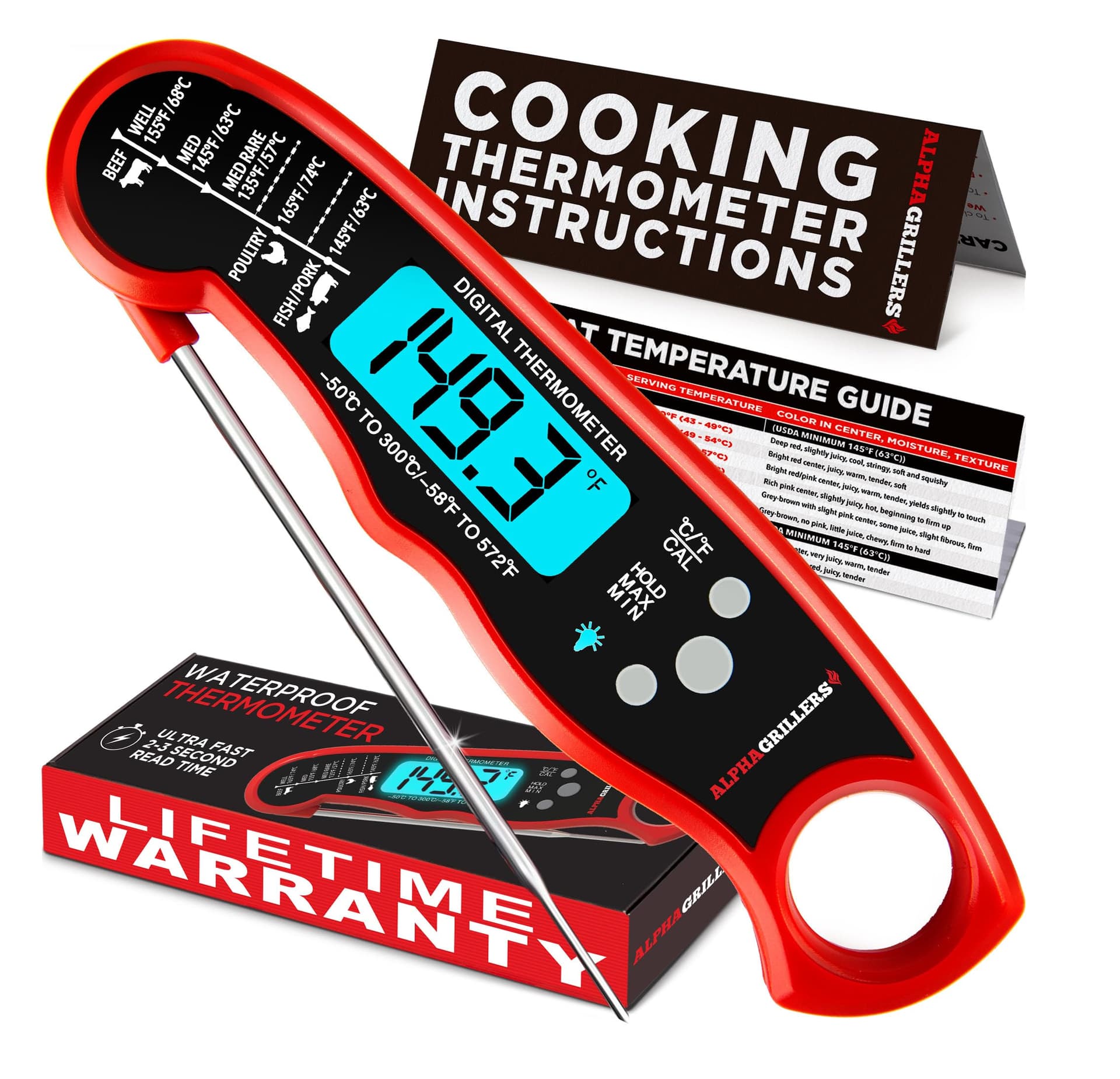 Alpha Grillers Instant Read Thermometer: Cook Like a Pro