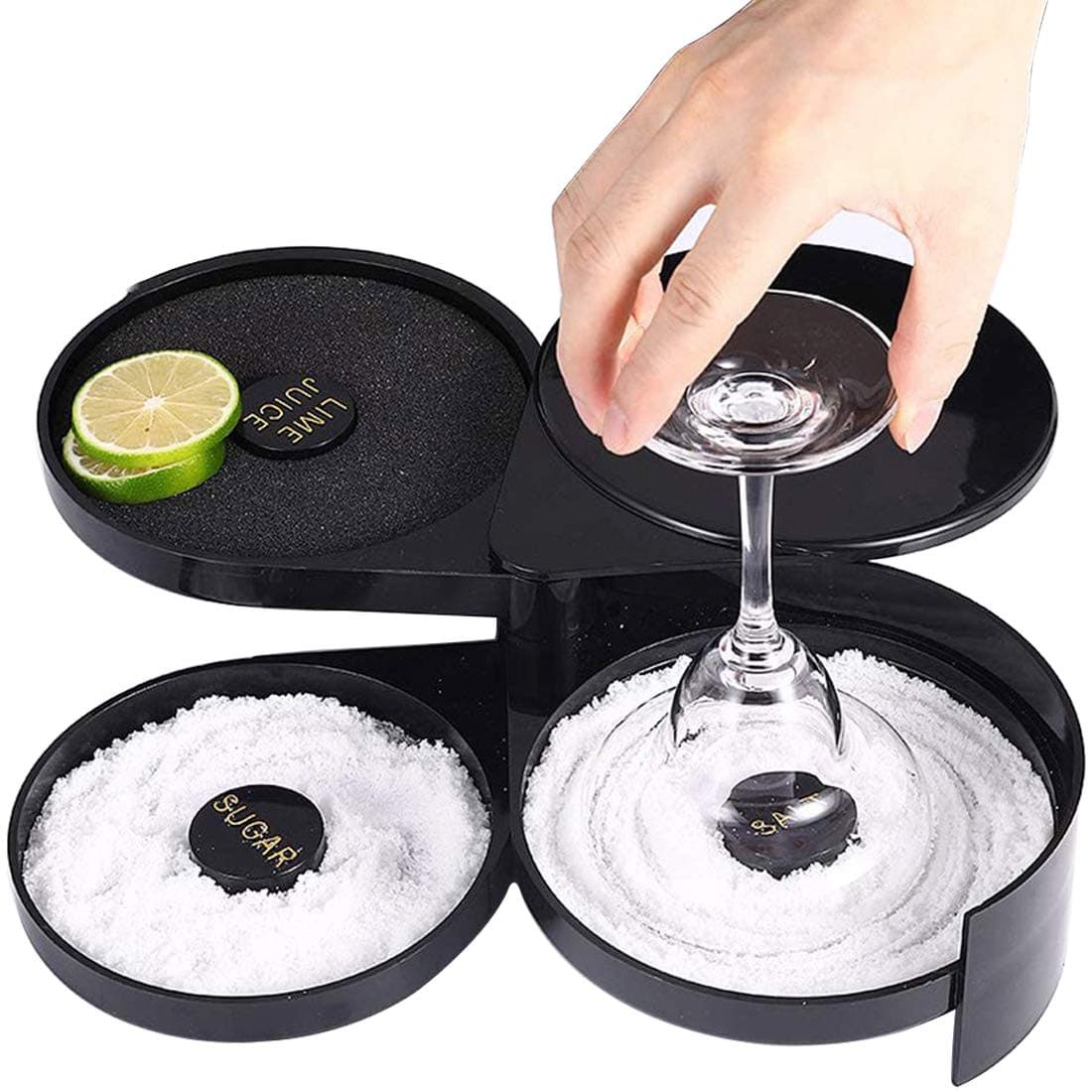 Enhance Cocktails with a 3 Tier Glass Rimmer