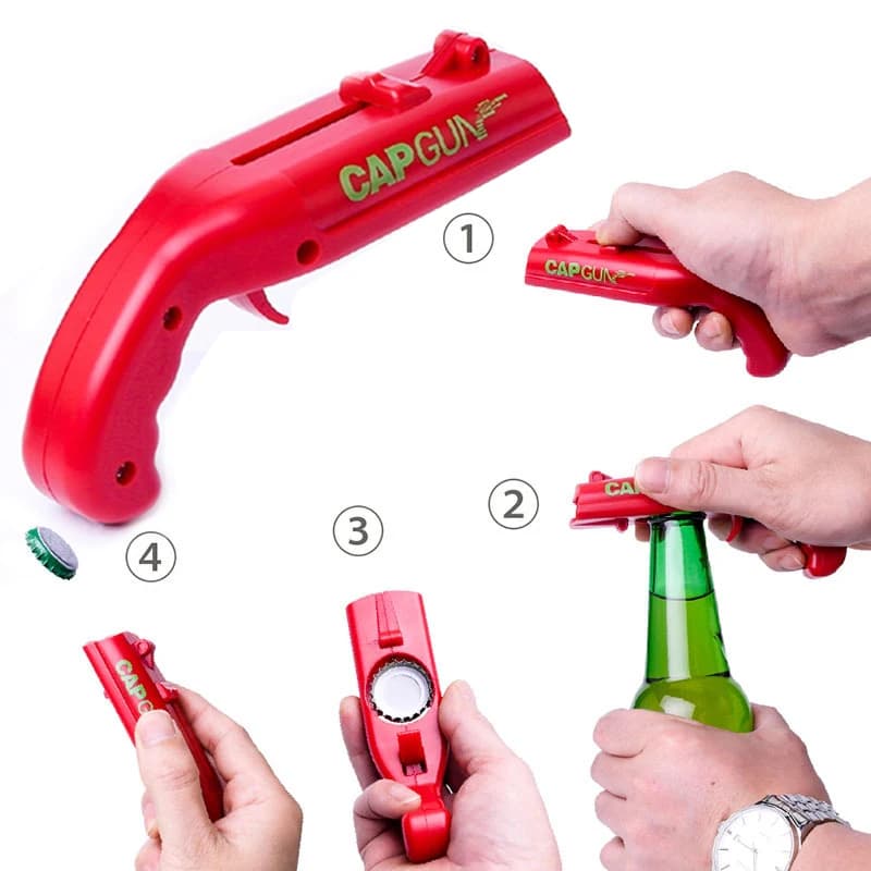 Cap Gun Bottle Opener: A Fun Party Gadget