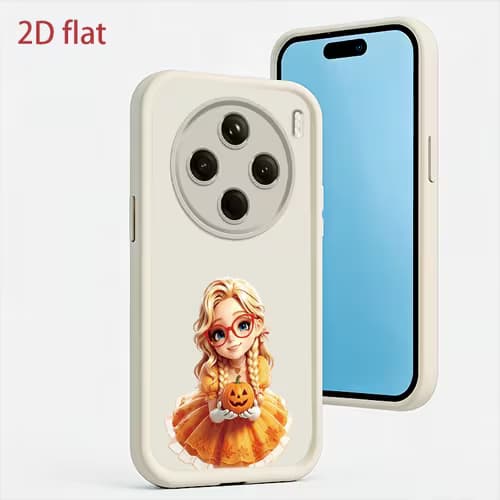 Stylish 2D Flat Phone Case for Vivo Models