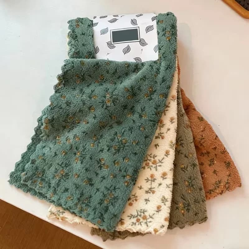 Quick-Drying Flower Dishwashing Towels Trending Now