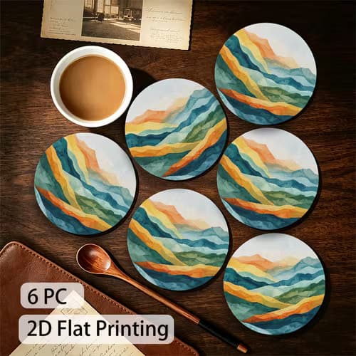 Stylish Mountain Coasters for Table Protection