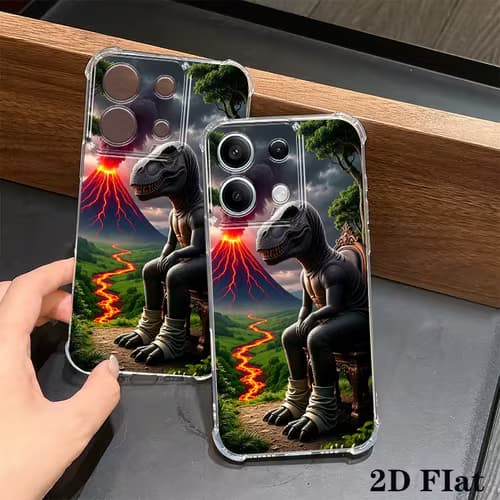 Unique Dinosaur Volcano Chair Phone Case for Motorola
