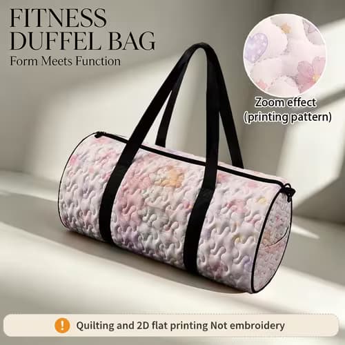 1pc RIDESAY Quilted Duffel Bag Suitable for Travel