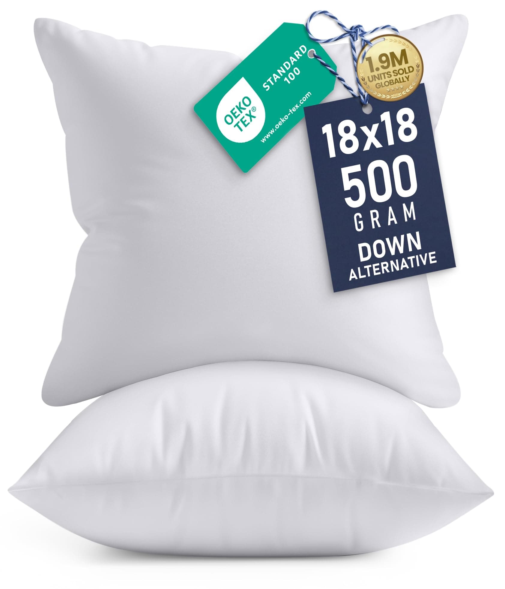 Fluffy 18x18 Pillow Inserts for Cozy Decor