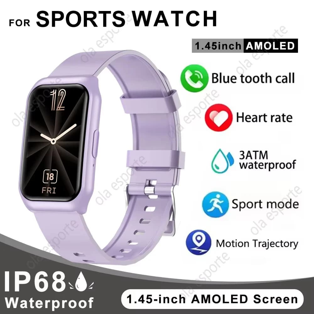 Affordable Smartwatch with AMOLED Screen & Health