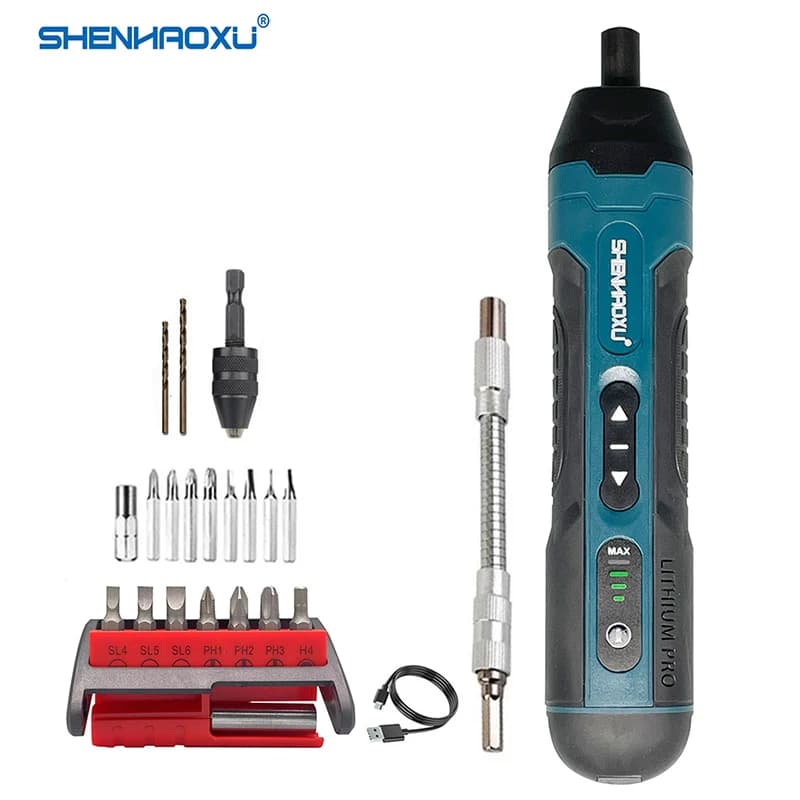 Cordless Electric Screwdriver Rechargeable 1300mah Lithium