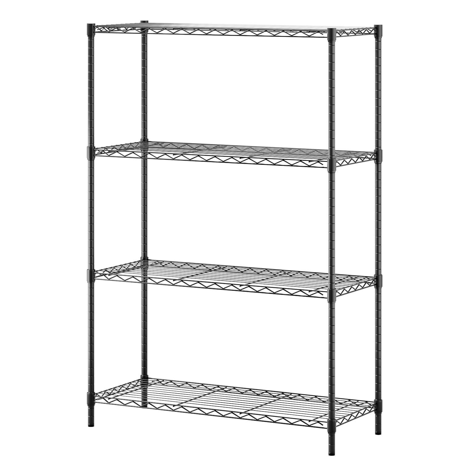 Versatile 4-Tier Wire Storage Shelves for Home & Garage
