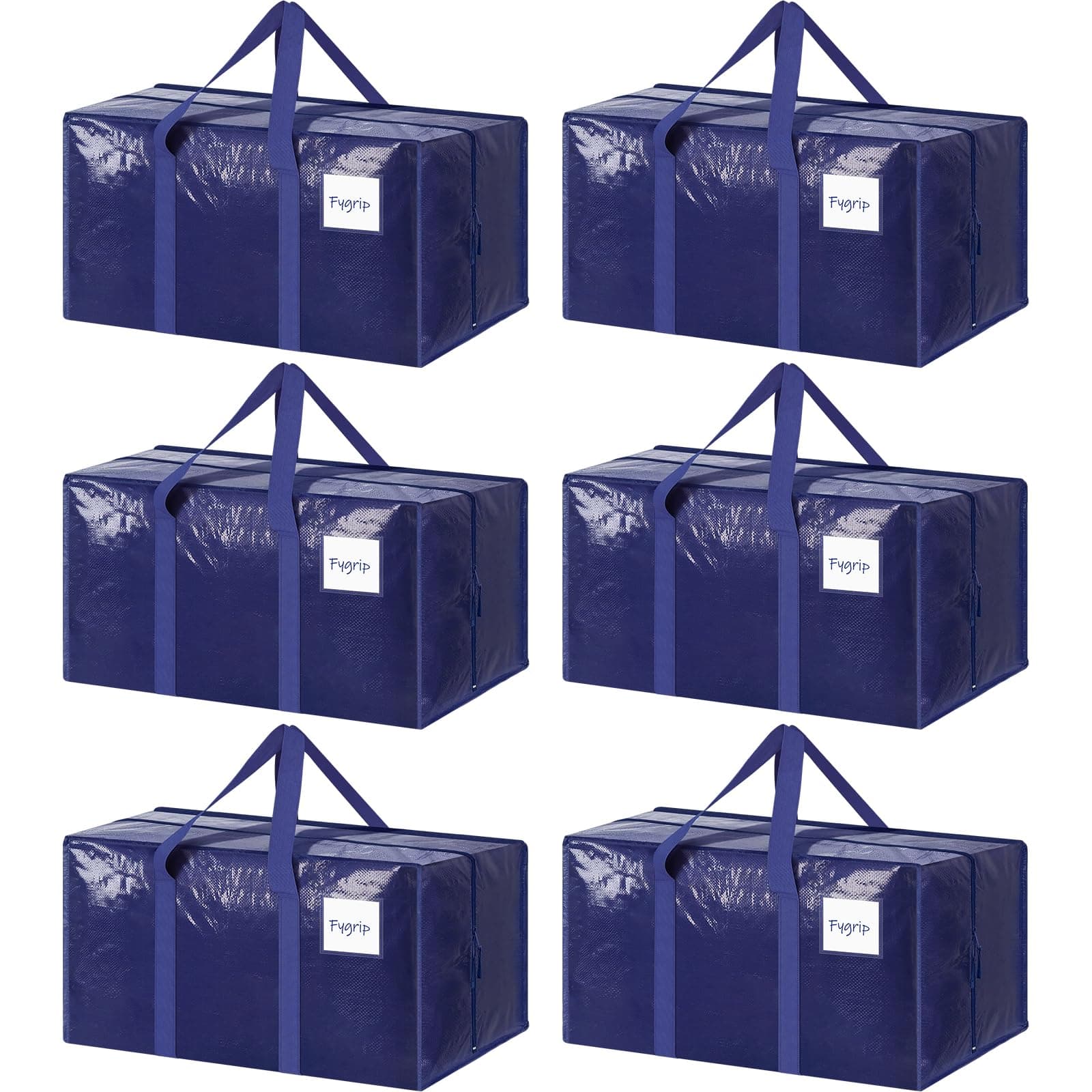 Durable Large Moving Bags: 6 Pack for Easy Storage