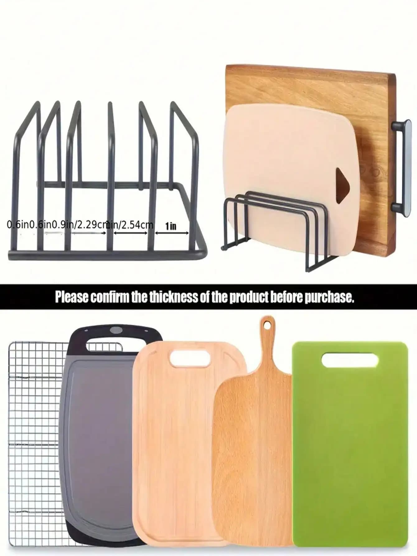 1pc Cutting Board Storage Box