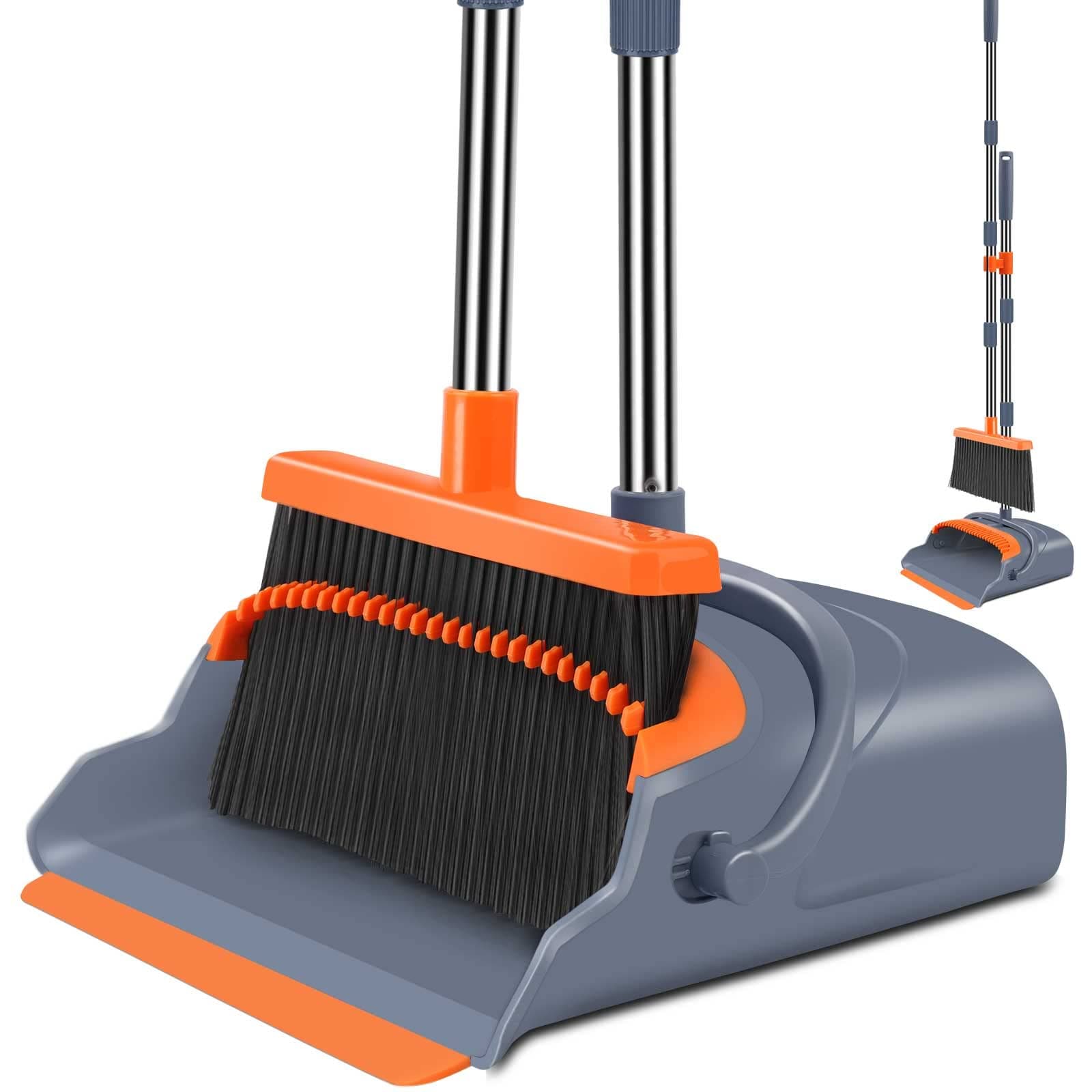 Self-Cleaning Broom and Dustpan Set for Pet Owners