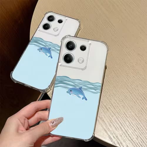 Cartoon Dolphin Phone Case: Fun Undersea Design