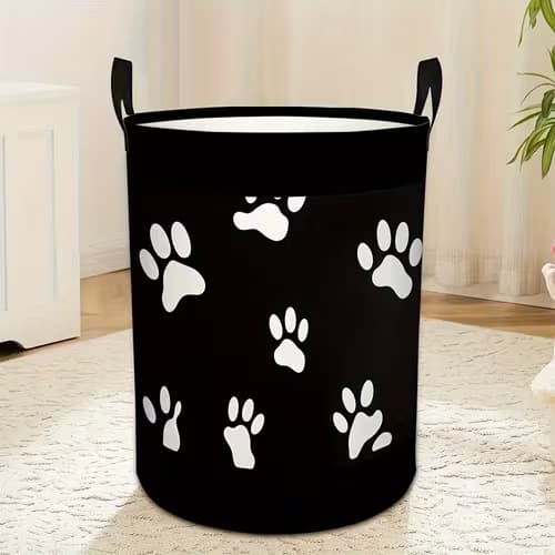 Trendy Round Laundry Basket for Pet Owners