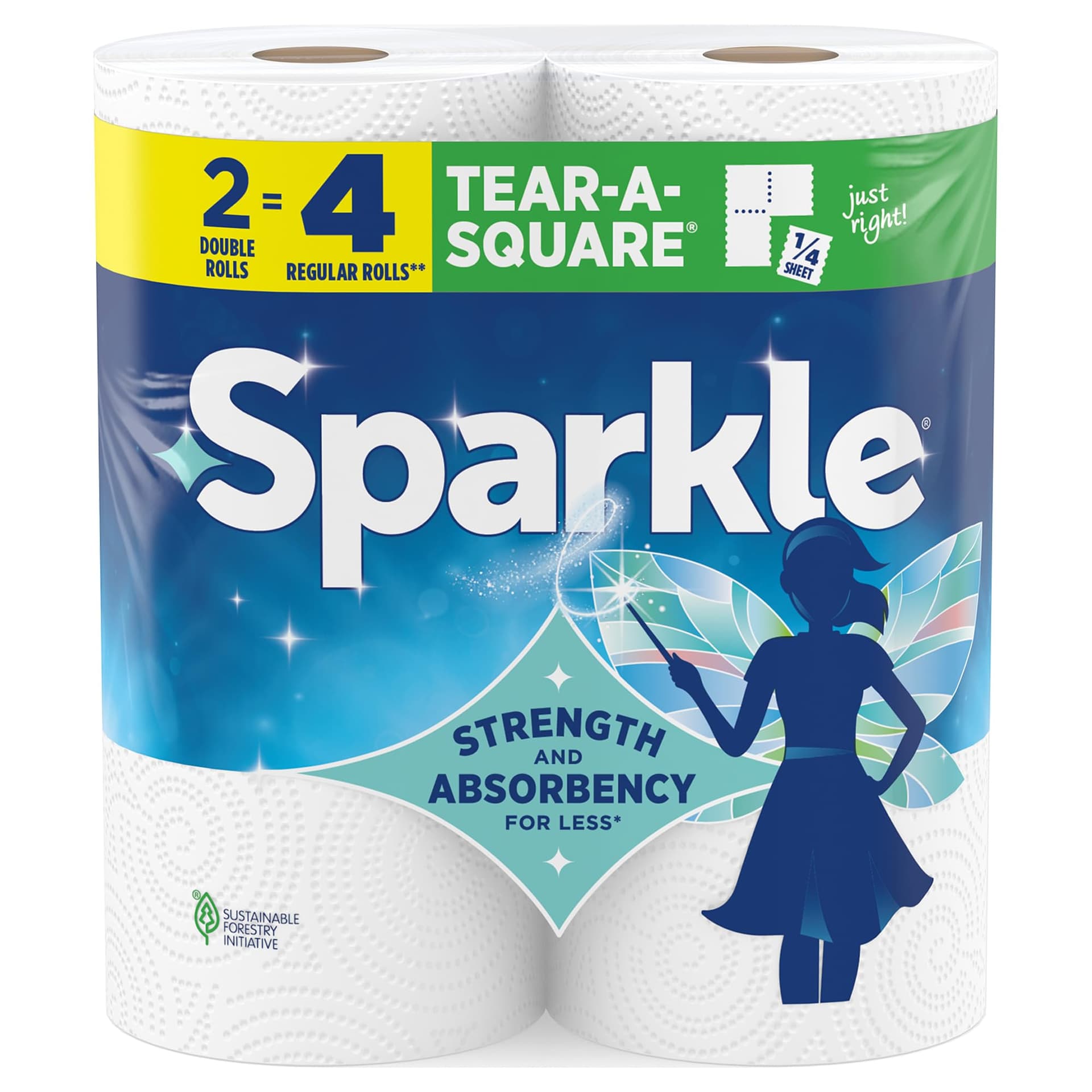Sparkle Tear-A-Square Paper Towels: Versatile & Strong