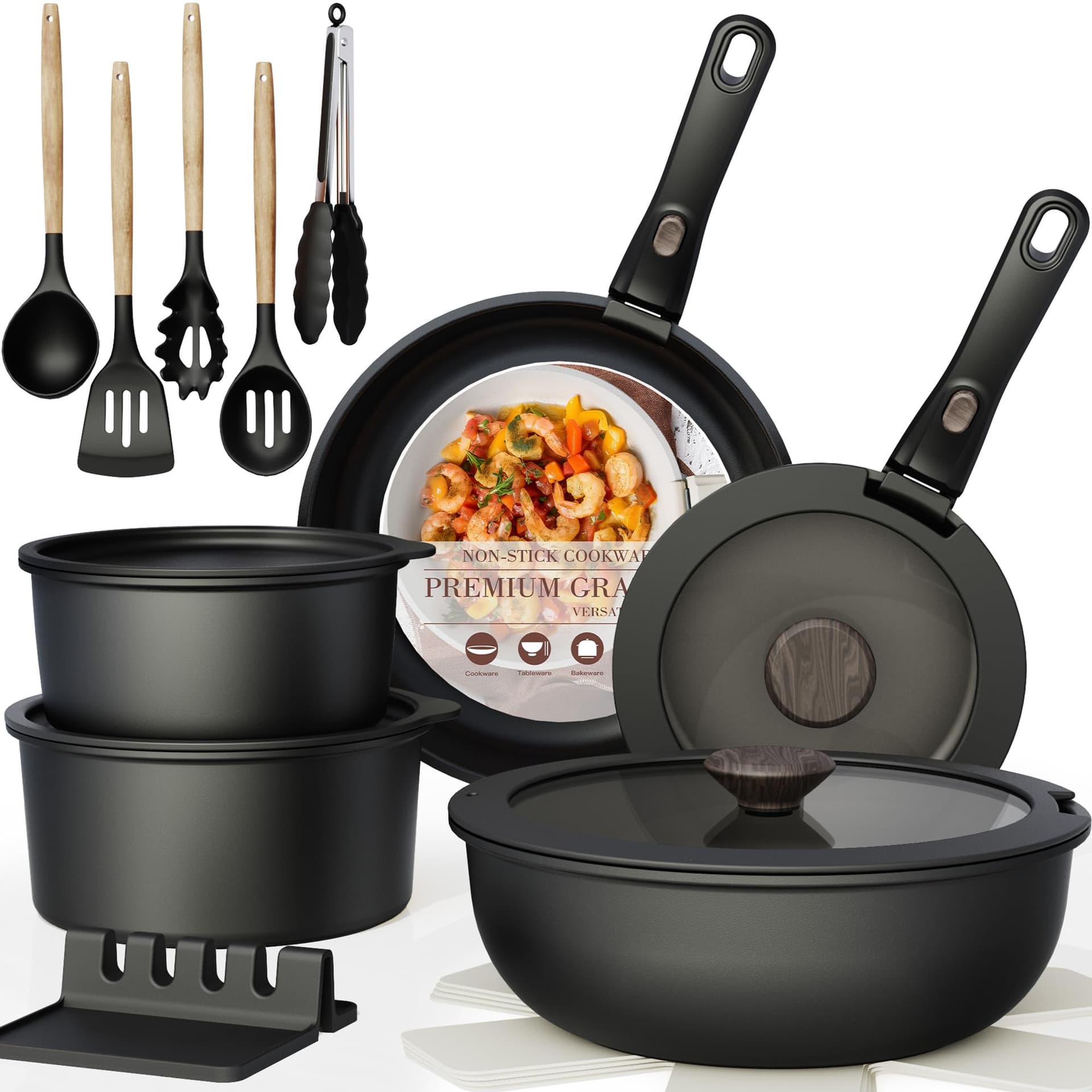 Astercook 21-Piece Nonstick Cookware Set Trends