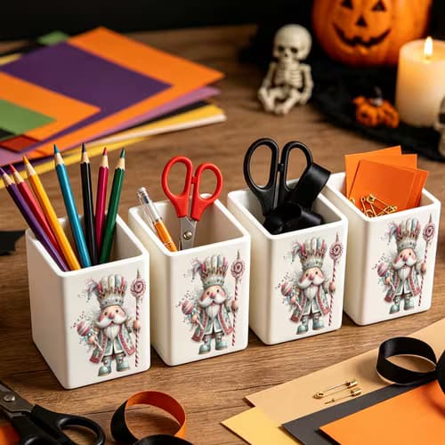 Charming Candy King Pen Holder for Desk Organization