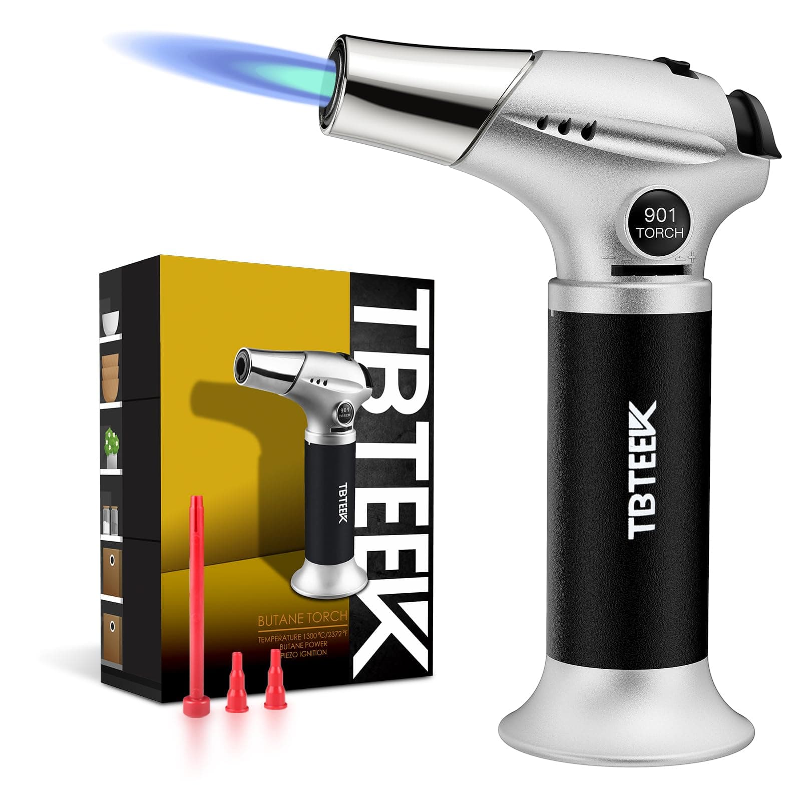 TBTEEK Butane Torch: Safe & Adjustable Kitchen Tool