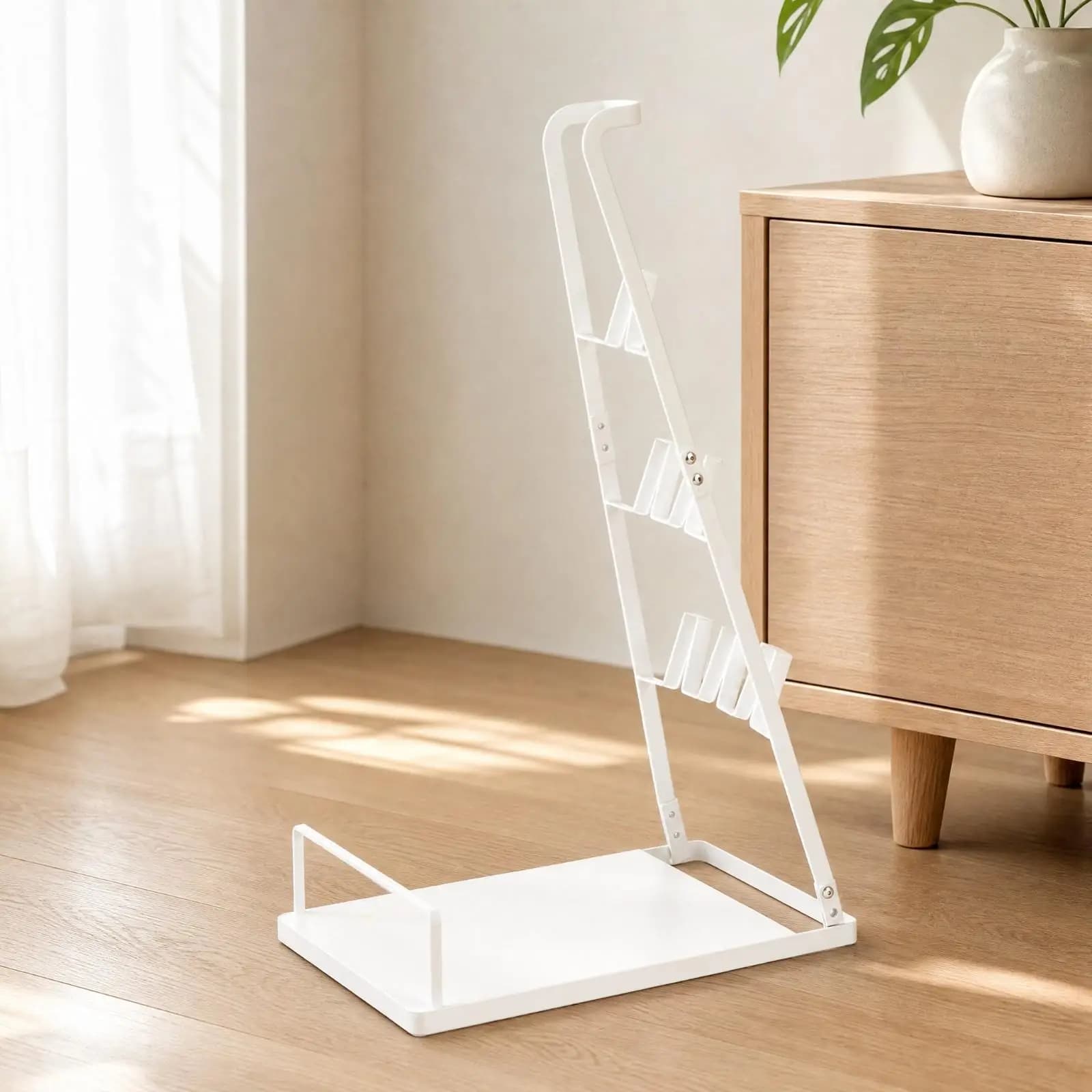 Foldable Storage Rack for Vacuum Cleaner Carbon Steel