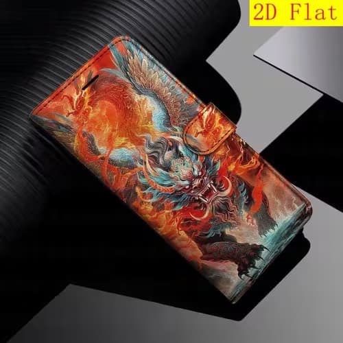 Stylish Magnetic Flip Wallet Case for iPhone Models