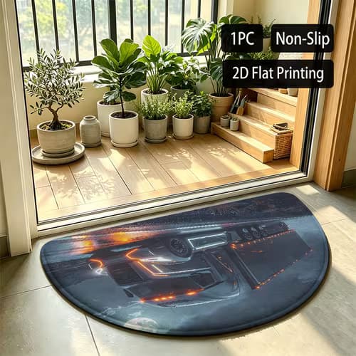 Trendy Semi-Truck Floor Mat for Any Room