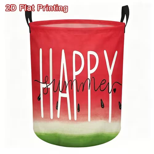 Brighten Your Space with a Watermelon Print Basket