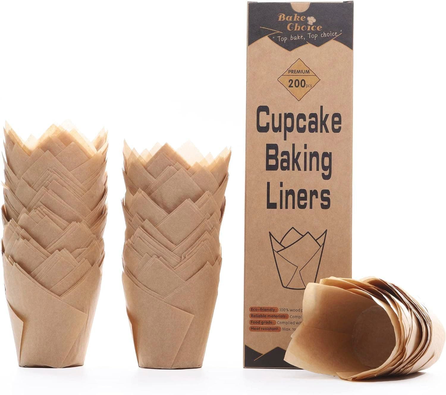 Eco-Friendly Bake Choice Tulip Cupcake Liners