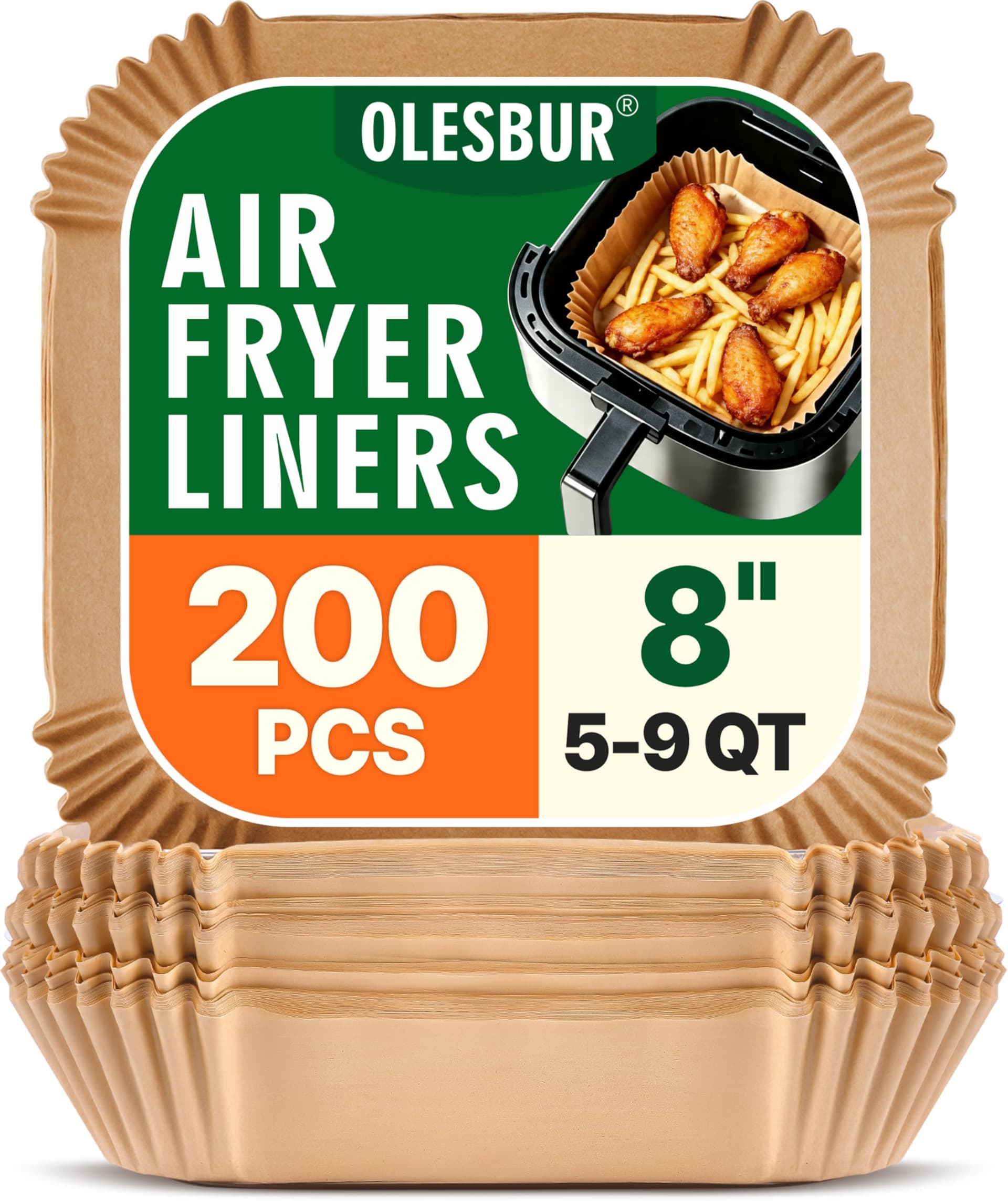 OLESBUR Air Fryer Liners: Mess-Free Cooking