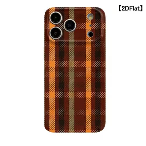 Phone Case - 2D Flat Autumn Plaid Pattern