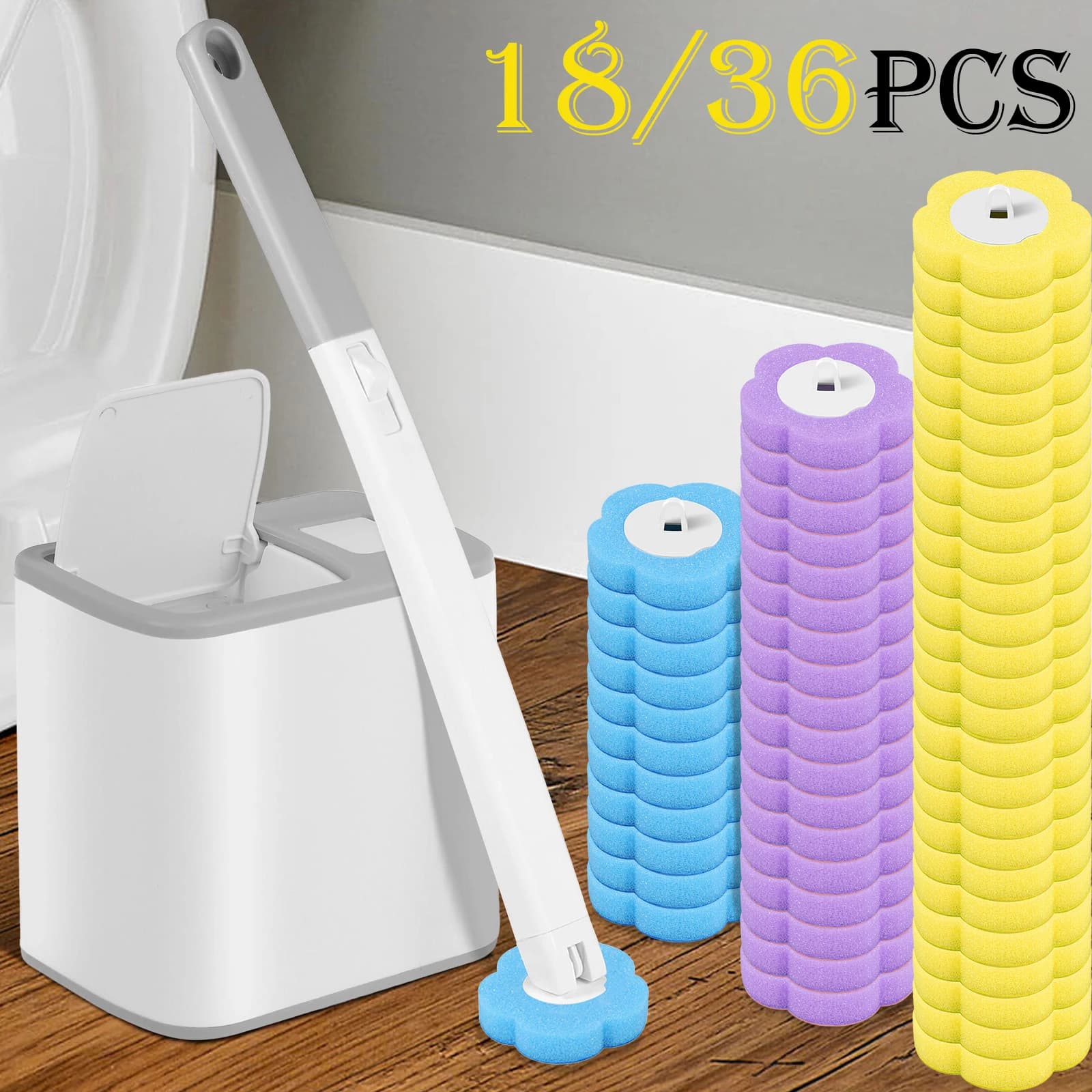 Effortless Bathroom Cleaning with Disposable Brushes