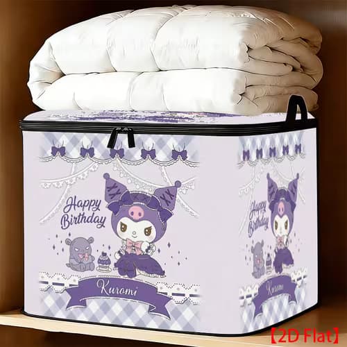 Trendy Sanrio Kuromi Storage Box for Home Organization
