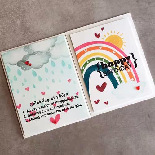 Thinking of You Stamps for Handmade Greeting Cards