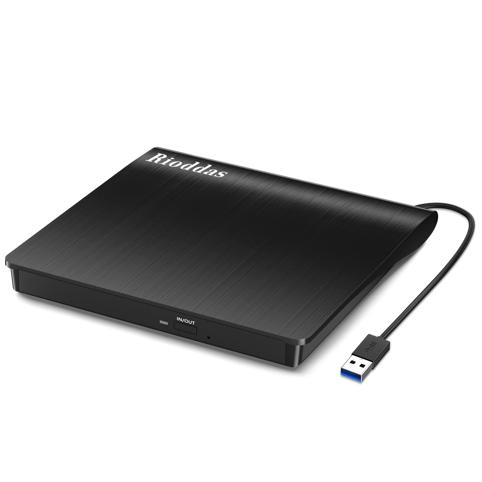 Rioddas External CD/DVD Drive: Portable Power