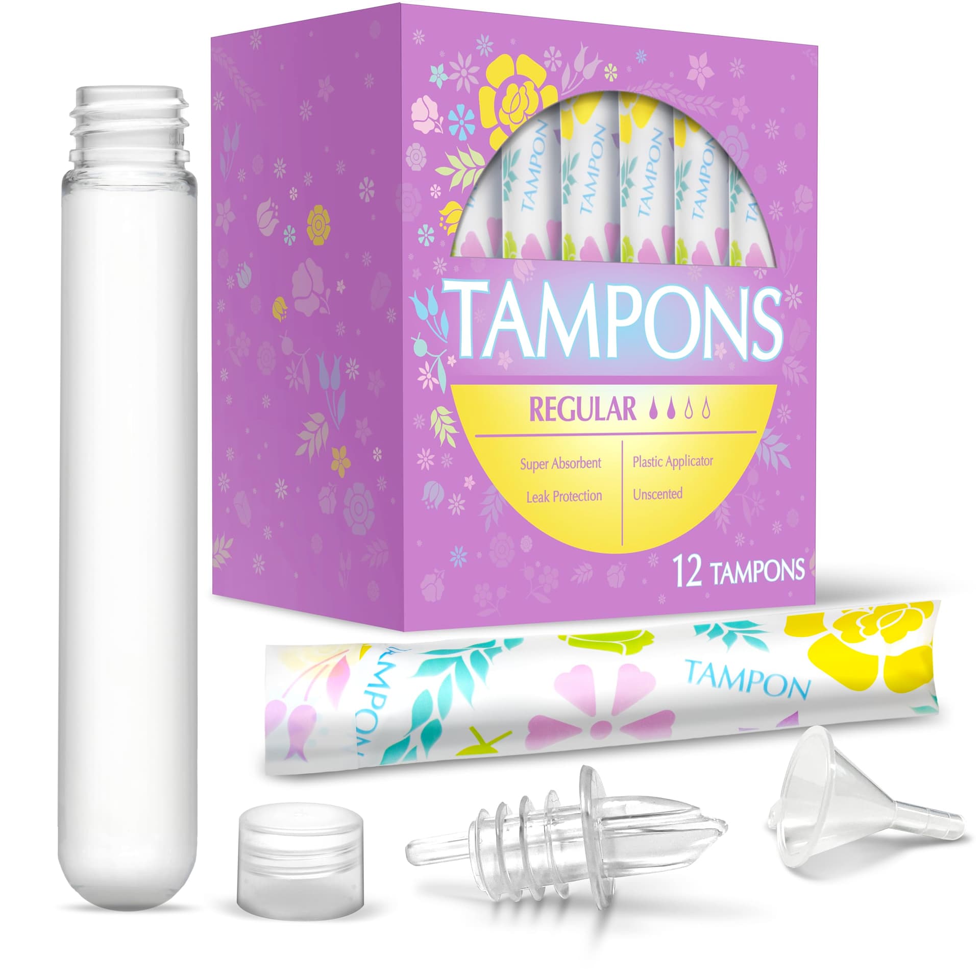GoPong Tampon Flasks 12 Pack (18 oz Total)
