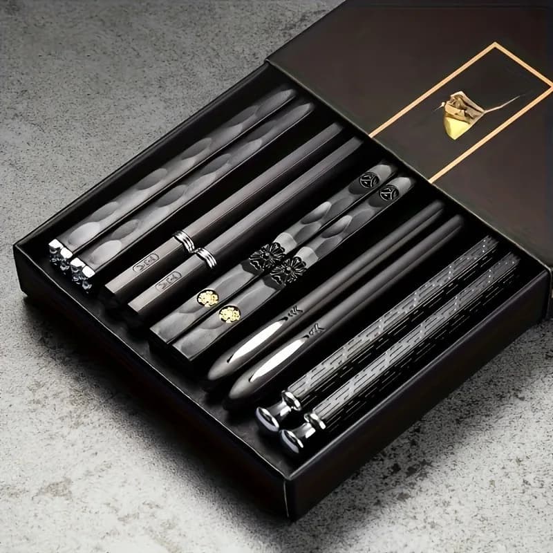 Nordic-Style Alloy Chopsticks: Trendy & Functional