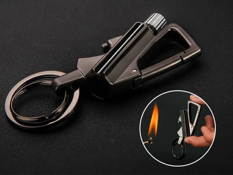 Trendy Multifunctional Lighter Keychain Gadget