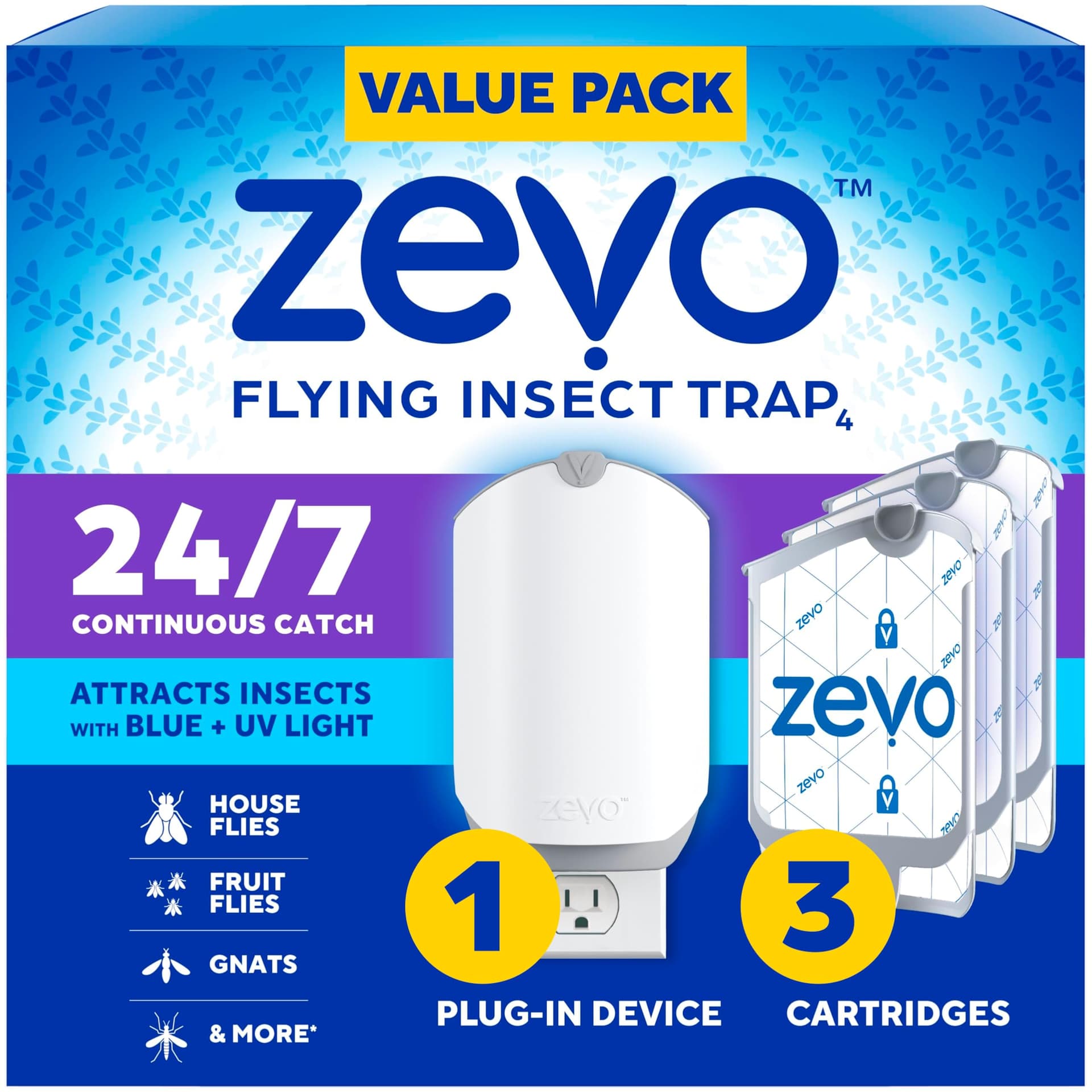 Zevo Flying Insect Trap: Mess-Free Bug Catcher