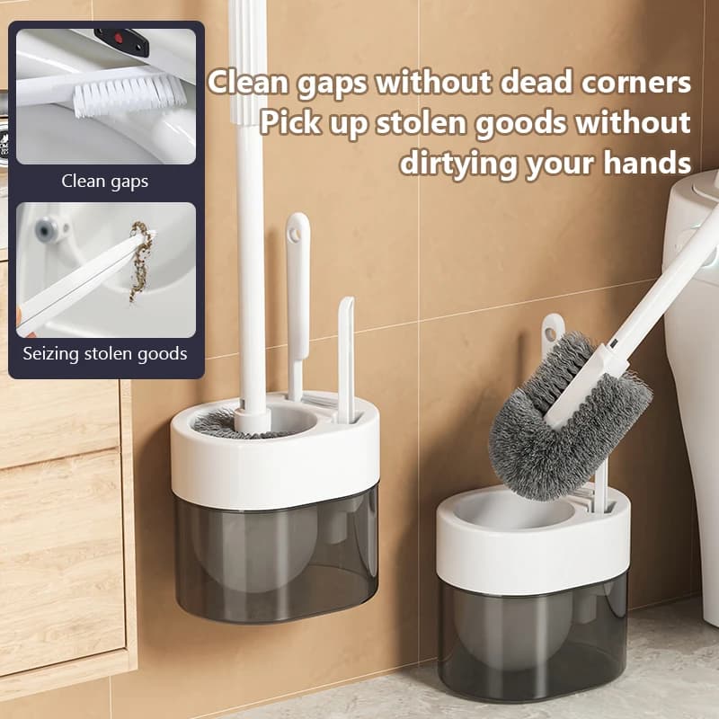 Innovative Wall-Mounted Toilet Brush Set Trending