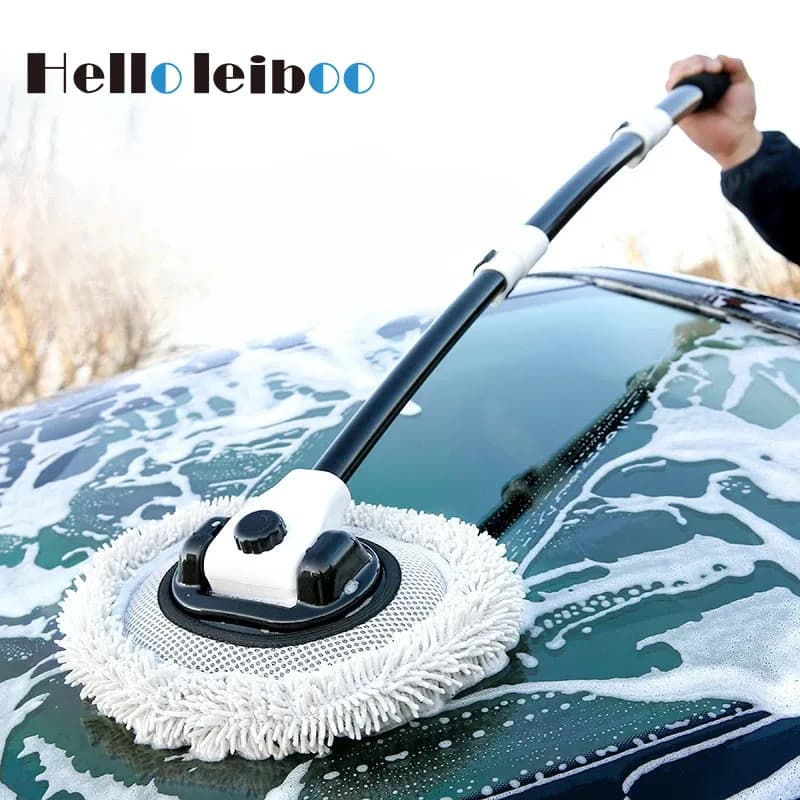 LEIBOO Car Wash Brush Car Cleaning Brush Telescoping