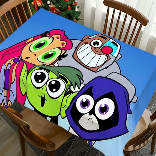 Fun Teen Titans Go! Tablecloth for Any Occasion