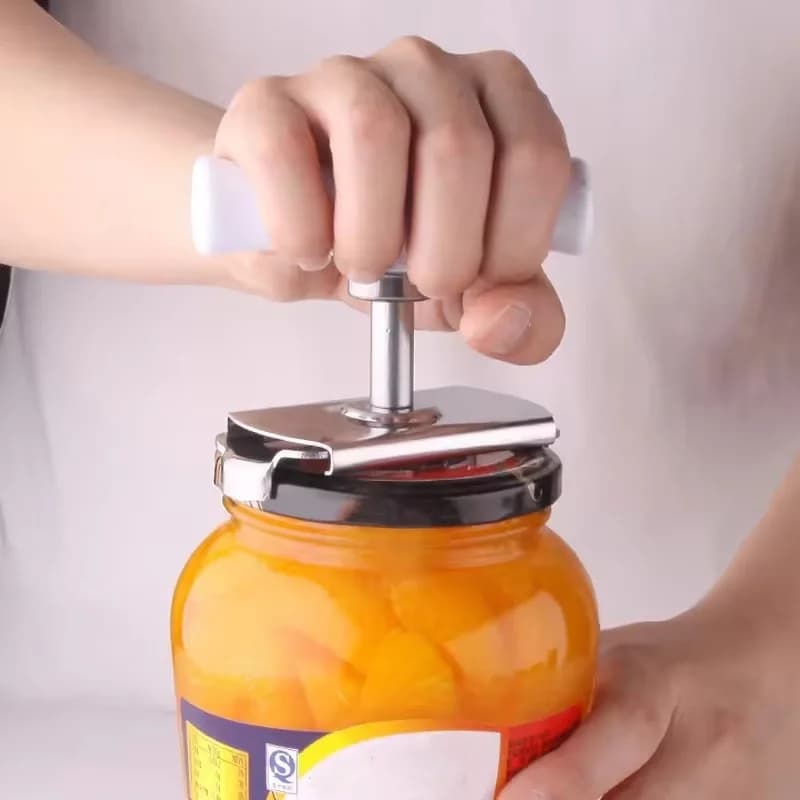 Versatile Stainless Steel Jar Opener for Effortless Use