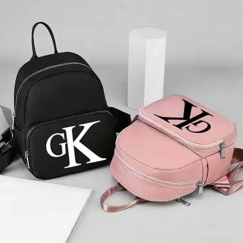 Mini Alphabet Letter Print Backpack Suitable for