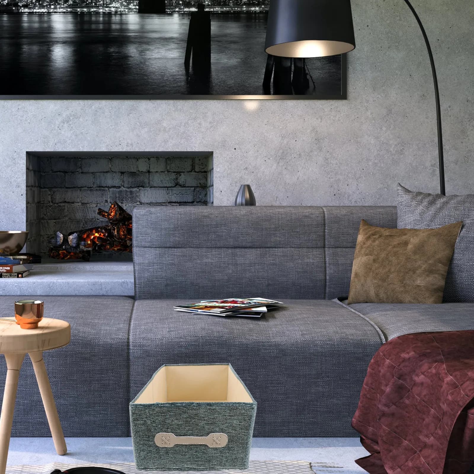 Versatile Fabric Storage Bin for Clutter-Free Spaces