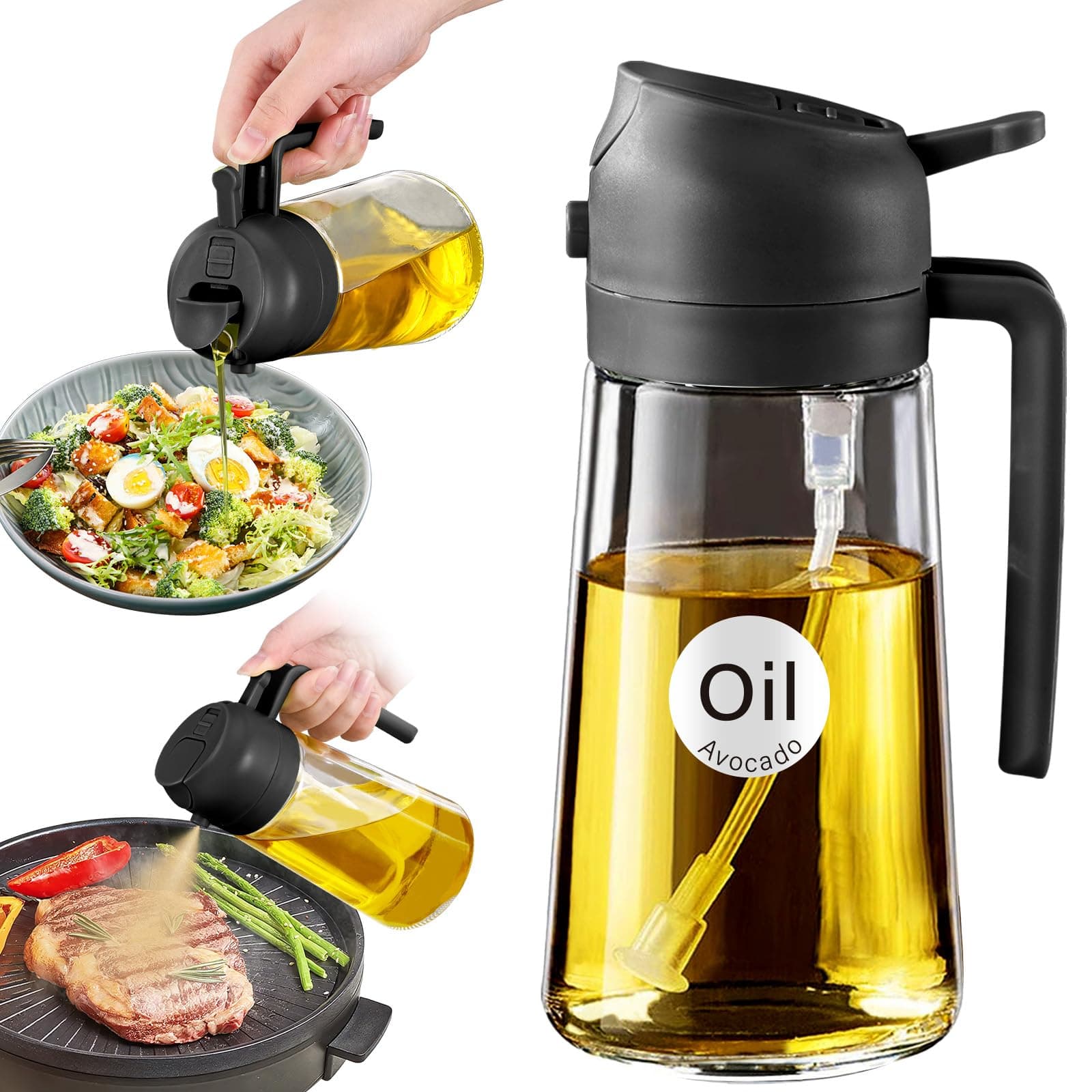 YARRAMATE Glass Olive Oil Sprayer: Versatile & Efficient