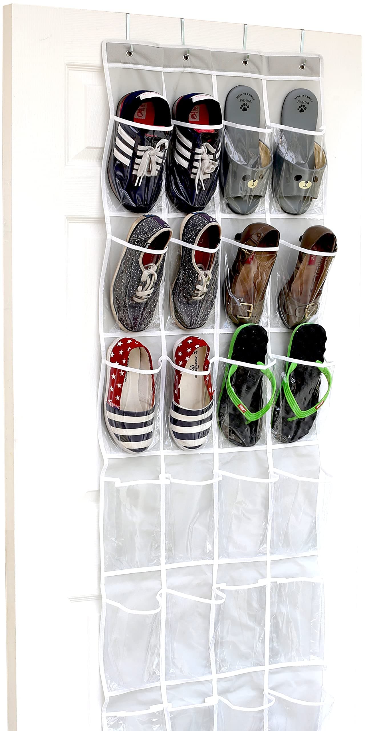 Effortless Shoe Storage: 24-Pocket Organizer